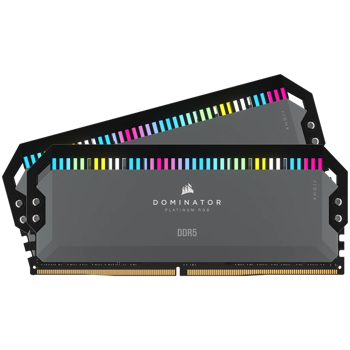 CORSAIR DOMINATOR RGB DDR5 32GB (2 x 16GB) DDR5 5600 CL36-36-36-76 1.25V Intel XMP & AMD EXPO - GREY, CMT32GX5M2B5600Z36