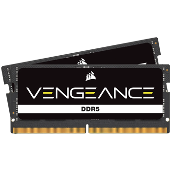 CORSAIR VENGEANCE DDR5 SODIMM 64GB (2x32GB) DDR5-4800 (PC5-38400) C40 1.1V, 0840006662044, CMSX64GX5M2A4800C40