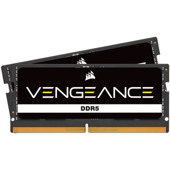 CORSAIR VENGEANCE DDR5 SODIMM 64GB (2x32GB) DDR5-5200 (PC5-41600) C44 1.1V, CMSX64GX5M2A5200C44