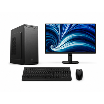 Cratos BTS Full Suit 3 - Intel i3-14100, 16GB DDR4, 512GB NVMe SSD, Intel UHD, Windows 11 Pro, tipkovnica/miš/monitor, 78724