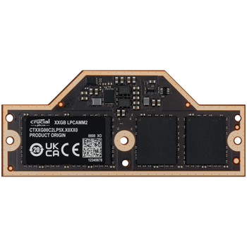 Crucial 32GB LPCAMM2 LPDDR5X-7500 memory, CT32G75C2LP5X