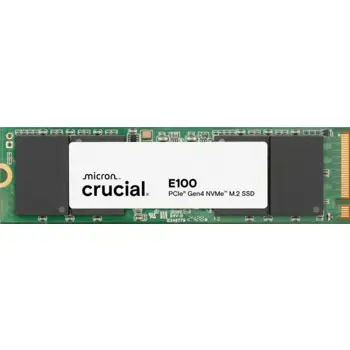 Crucial 480 GB M.2 SSD, E100 NVMe Gen. 4x4, Bulk, CRU-CT480E100SSD8T