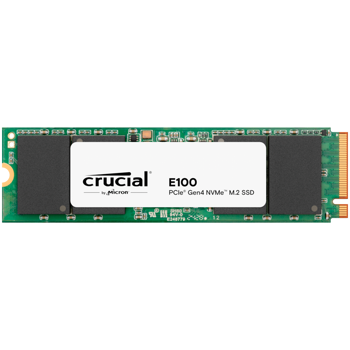 Crucial E100 2TB SSD PCIe 4.0 Gen4 M.2 2280 NVMe, Read/Write: 5000/3000 MB/s, CT2000E100SSD8