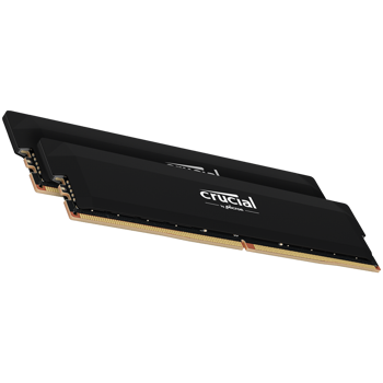 Crucial Pro OC 64GB (2X32GB) DDR5-6400 UDIMM CL40 Black, CP2K32G64C40U5B