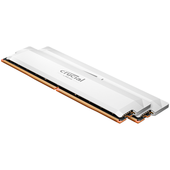 Crucial Pro OC 64GB (2x32GB) DDR5-6400 UDIMM CL40 White, CP2K32G64C40U5W