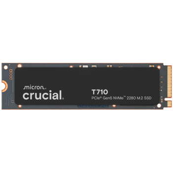 CRUCIAL T710 1TB PCIe Gen5 NVMe M.2 2280 SSD up to 14900 MB/s read and 13700 MB/s write, CT1000T710SSD8