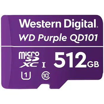 CSDCARD WD Purple (MICROSD, 512GB), WDD512G1P0C-85AEL0
