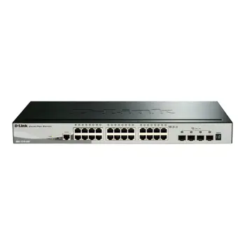 D-LINK 28-Port Smart Stack Switch 4x 10G, DGS-1510-28X/E