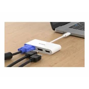 D-LINK USB-C 3-port video adapter HDMI
