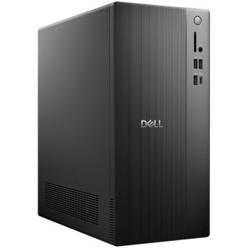 Dell Tower ECT1250, 180W, Intel Core i5 14400 (10C, 16T, 20MB cache, 4.7GHz), 16GB (1x16GB) DDR5 4800MT/s, 512GB M.2 SSD, Intel UHD Graphics 730, WiFi+BT, DP, HDMI, USB-C, 7x USB-A, RJ-45, 3.0 SD CR, 