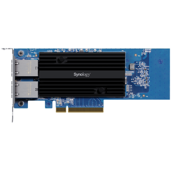 Dual-port 10GbE 10GBASE-T add-in card for Synology systems, E10G30-T2