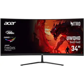 ED340CURX0, 34"/Curved/VA/3440x1440/200Hz/HDMI/DP/Audio/2Y, UM.CE0EE.009