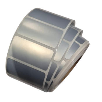 Etikete 40x20 - 1000 kom rola,f76, PET silver, 