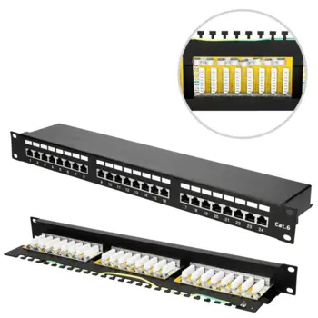 Extralink CAT6 STP Patchpanel 24 port, EXL-EX.9830