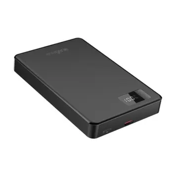 Gembird 15 W Magnetic wireless powerbank with LCD, 10000 mAh, black, GEM-PB10-WPC15M-LCD1