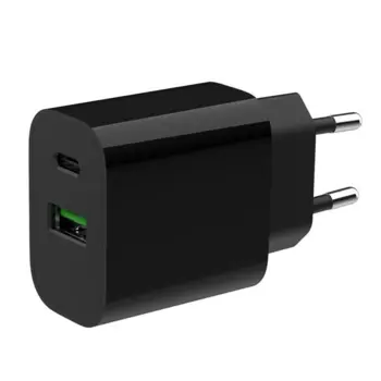 Gembird 2-port 20 W USB fast charger, black, GEM-TA-UC-PDQC20-01B