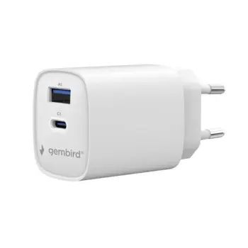 Gembird 2-port 30 W USB fast charger, GEM-TA-UC-1A1C-PD30W