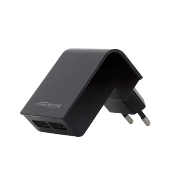 Gembird 2-port universal USB charger, 2.1 A, black, GEM-EG-U2C2A-02