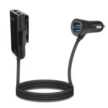 Gembird 4-port front and back seat car charger, GEM-ACT-U4CAR-02