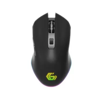 Gembird 6-button rechargeable wireless RGB gaming mouse "Firebolt", black, GEM-MUSGW-6BL-02