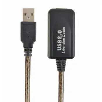 Gembird Active USB 2.0 extension cable, 10 m, black, GEM-UAE-01-10M-RMA