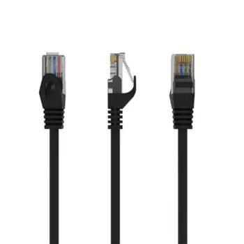Gembird Cat6 UTP Patch cord, black, 2m, GEM-PP6U-2M_BK