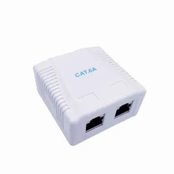 Gembird CAT6A FTP 2-port surface mount box, GEM-NCAC-2F6A-01