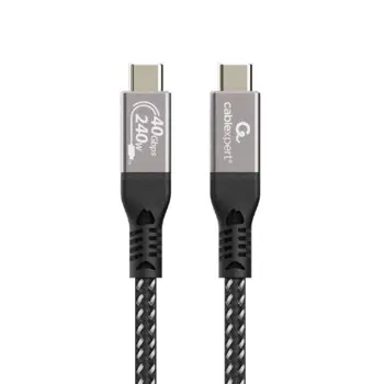 Gembird Premium USB 4 Type-C charging and data cable, 40 Gbps, 240 W, 0.5 m, GEM-CCBP-USB4CMCM0.5