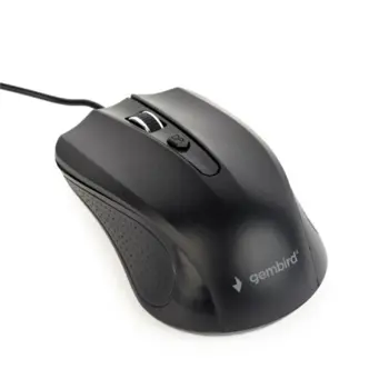 Gembird Wired optical mouse, USB, black, 1.8m cable, GEM-MUS-4B-01L