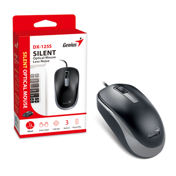 Genius DX-125S, optički miš, silent, USB, 31010027400