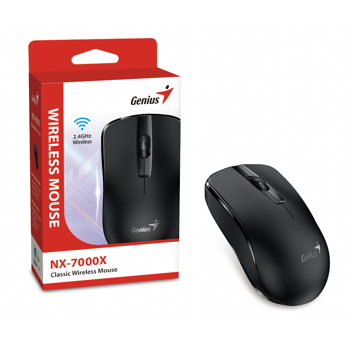 Genius NX-7000X, bežični miš, crni, 31030033400