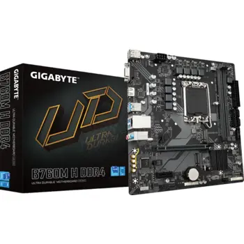 Gigabyte B760M H, DDR4, s1700, mATX, B760M H DDR4
