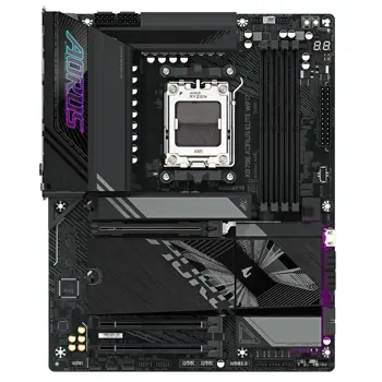 Gigabyte MB X870E AORUS ELITE WIFI7, S.AM5, 4xDDR5/8000(OC), PCIe 5.0, 2.5G-LAN, HDMI, USB4, WiFi, ATX, 68436