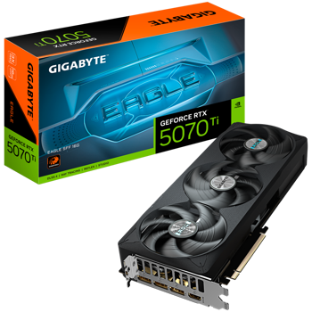 GIGABYTE Video Card NVIDIA GeForce RTX 5070 Ti EAGLE OC SFF 16G, 16GB GDDR7, 256bit, PCI-E 5.0, GV-N507TEAGLE-16GD