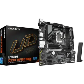GigabyteB760M DS3H WF6E GEN5, DDR5, s1700, ATX, B760M DS3H WF6E GEN5