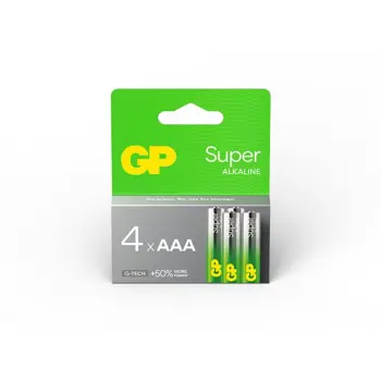 GP baterije LR03-SB4 AAA Super Alkaline, GPPCA24AS530