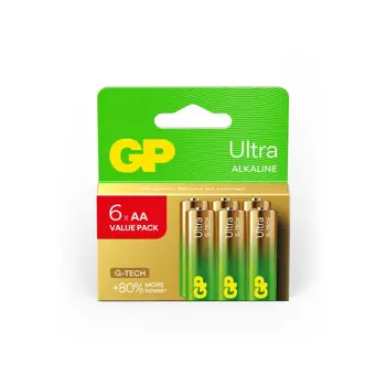 GP baterije LR6-SBV6 AA Ultra Alkaline, GPPCA15AU815
