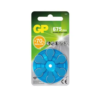 GP baterije ZA675F-ELTD6 Zinc Air Button, GPPBZZ67F019