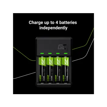 Green Cell punjač Ni-MH, AA i AAA baterija, Micro USB & USB-C port, 56109