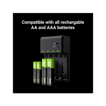 Green Cell punjač VitalCharger + 4x baterije AAA 800mAh Ni-MH, 68792