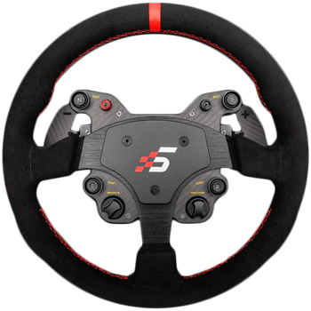 GT1 Round Steering Wheel | Shifter Paddles | AlcantaraSIMAGIC QR70 Included, GT1-SR(ALCANTARA)