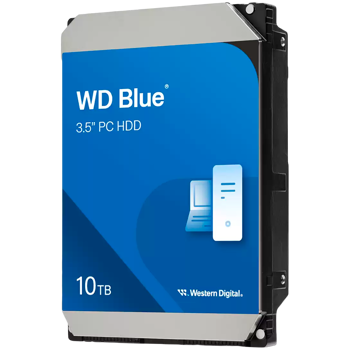 HDD Desktop WD Blue 10TB CMR, 3.5, 512MB, 7200 RPM, SATA, WD100EAGZ