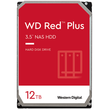 HDD NAS WD Red Plus (3.5, 12TB, 512MB, 7200 RPM, SATA 6 Gb/s), WD120EFGX