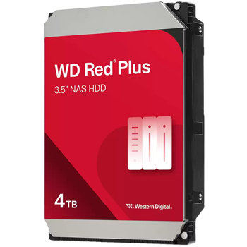 HDD NAS WD Red Plus (3.5, 4TB, 512MB, 5400 RPM, SATA 6 Gb/s), WD40EFZZ