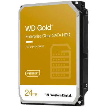 HDD Server WD Gold 24TB CMR 512e, 3.5, 512MB, 7200 RPM, SATA, WD242KRYZ