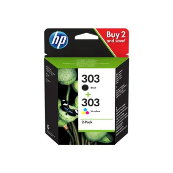 HP 303 Black/Tri - Color Original Ink, 3YM92AE#LS1
