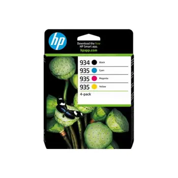 HP 934 Black / 935 CMY Ink Cartridge 4-P, 6ZC72AE#LS1