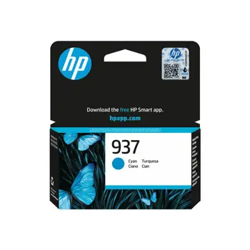 HP 937 Cyan Original Ink Cartridge, 4S6W2NE#LS2