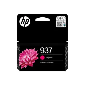 HP 937 Magenta Original Ink Cartridge, 4S6W3NE#30B