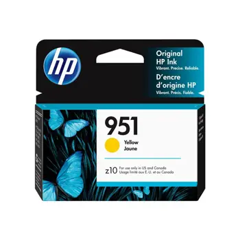 HP 951 Yellow Officejet Ink Cartridge, CN052AE#LS2